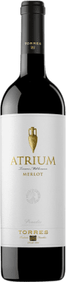 14,95 € Бесплатная доставка | Красное вино Torres Atrium Молодой D.O. Penedès Каталония Испания Merlot бутылка 75 cl