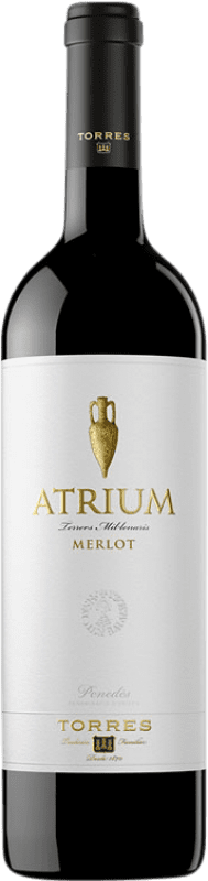 15,95 € Free Shipping | Red wine Torres Atrium Young D.O. Penedès Catalonia Spain Merlot Bottle 75 cl