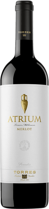 14,95 € Envío gratis | Vino tinto Torres Atrium Joven D.O. Penedès Cataluña España Merlot Botella 75 cl