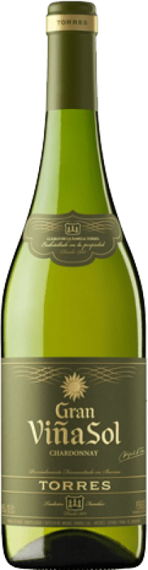 13,95 € Free Shipping | White wine Torres Gran Viña Sol Crianza D.O. Penedès Catalonia Spain Chardonnay, Parellada Bottle 75 cl
