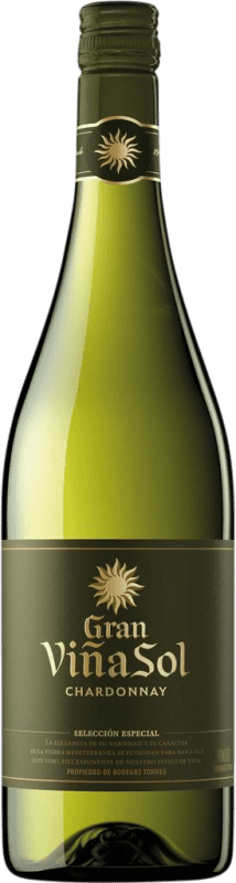 14,95 € Envío gratis | Vino Blanco Torres Gran Viña Sol Crianza D.O. Penedès Cataluña España Chardonnay, Parellada 75 cl