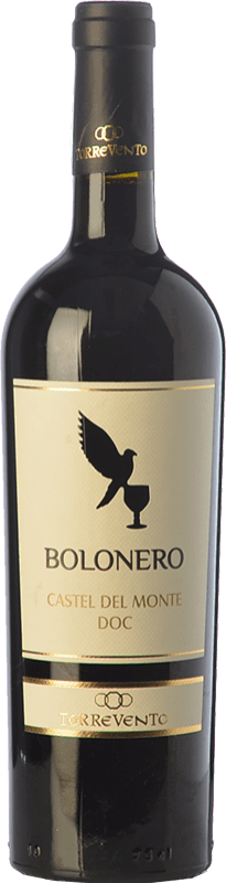 13,95 € Envío gratis | Vino tinto Torrevento Bolonero D.O.C. Castel del Monte Puglia Italia Aglianico, Nero di Troia Botella 75 cl