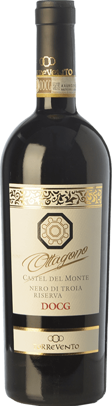 19,95 € Free Shipping | Red wine Torrevento Ottagono Reserve D.O.C.G. Castel del Monte Nero di Troia Riserva Puglia Italy Nero di Troia Bottle 75 cl