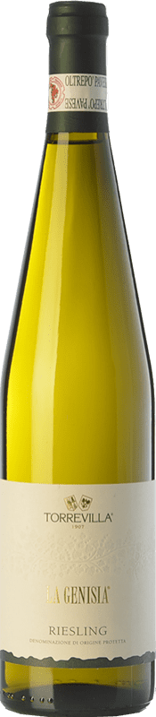 12,95 € Бесплатная доставка | Белое вино Torrevilla La Genisia Riesling D.O.C. Oltrepò Pavese Ломбардии Италия Riesling — Рислинг Бутылка 75 cl