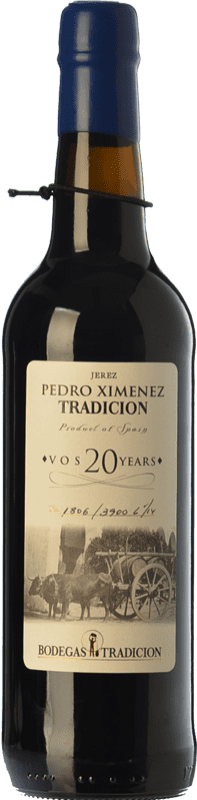 92,95 € Free Shipping | Sweet wine Tradición V.O.S. D.O. Manzanilla-Sanlúcar de Barrameda Andalusia Spain Pedro Ximénez 20 Years Bottle 75 cl