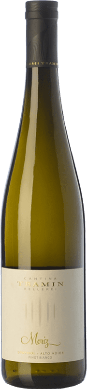 17,95 € Envio grátis | Vinho branco Tramin Pinot Bianco Moriz D.O.C. Alto Adige Trentino-Alto Adige Itália Pinot Branco Garrafa 75 cl