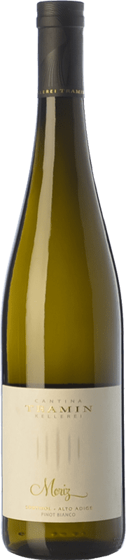 14,95 € Free Shipping | White wine Tramin Pinot Bianco Moriz D.O.C. Alto Adige Trentino-Alto Adige Italy Pinot White Bottle 75 cl