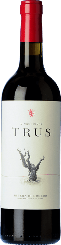 12,95 € 免费送货 | 红酒 Trus 橡木 D.O. Ribera del Duero 卡斯蒂利亚莱昂 西班牙 Tempranillo 瓶子 75 cl