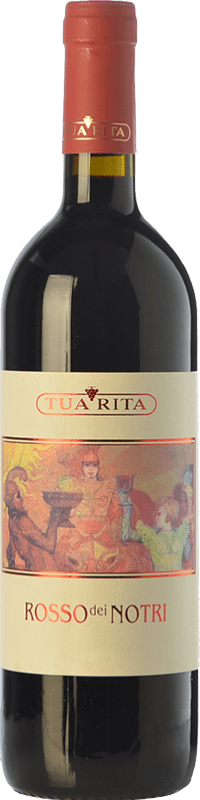 25,95 € Free Shipping | Red wine Tua Rita Rosso dei Notri I.G.T. Toscana Tuscany Italy Merlot, Syrah, Cabernet Sauvignon, Sangiovese Bottle 75 cl