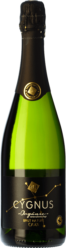 14,95 € Бесплатная доставка | Белое игристое вино U Més U Cygnus Brut Nature — Брют Натюр Резерва D.O. Cava Каталония Испания Macabeo — Макабео, Xarel·lo — Шарелло, Parellada — Парельяда Organic — Органический Бутылка 75 cl