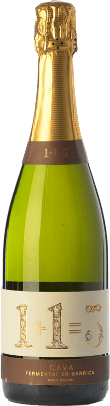 13,95 € 免费送货 | 白起泡酒 U Més U 1 + 1 Igual a 3 Xarel·lo Fermentat en Barrica 预订 D.O. Cava 加泰罗尼亚 西班牙 Xarel·lo, Chardonnay 瓶子 75 cl