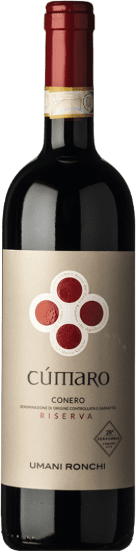 25,95 € Free Shipping | Red wine Umani Ronchi Cùmaro Rosso Reserve D.O.C.G. Conero Marche Italy Montepulciano Bottle 75 cl