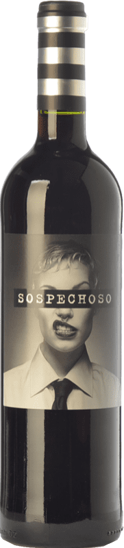 11,95 € Free Shipping | Red wine Uvas Felices Sospechoso Young I.G.P. Vino de la Tierra de Castilla Castilla la Mancha Spain Tempranillo, Tinta de Toro Bottle 75 cl