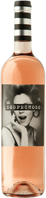 11,95 € Envío gratis | Vino rosado Uvas Felices Sospechoso I.G.P. Vino de la Tierra de Castilla Castilla la Mancha España Tempranillo, Bobal Botella 75 cl