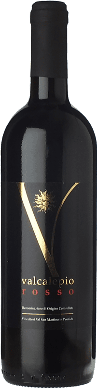 10,95 € Kostenloser Versand | Rotwein Val San Martino Rosso D.O.C. Valcalepio Lombardei Italien Merlot, Cabernet Sauvignon Flasche 75 cl