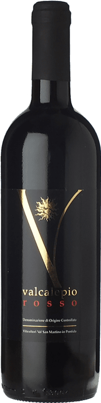 10,95 € 送料無料 | 赤ワイン Val San Martino D.O.C. Valcalepio ロンバルディア イタリア Merlot — メルロー, Cabernet Sauvignon — カベルネ・ソーヴィニヨン 75 cl