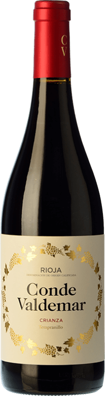9,95 € Free Shipping | Red wine Valdemar Conde de Valdemar Crianza D.O.Ca. Rioja The Rioja Spain Tempranillo, Mazuelo Bottle 75 cl