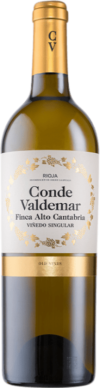 23,95 € 免费送货 | 白酒 Valdemar Conde de Valdemar Finca Alto Cantabria 岁 D.O.Ca. Rioja 拉里奥哈 西班牙 Viura 瓶子 75 cl