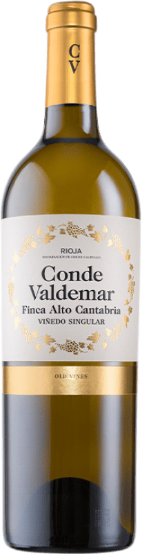 24,95 € Kostenloser Versand | Weißwein Valdemar Conde de Valdemar Finca Alto Cantabria Crianza — Kurze Fassreifung D.O.Ca. Rioja La Rioja Spanien Viura Flasche 75 cl