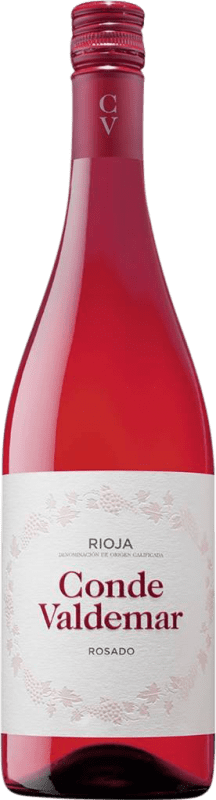 7,95 € Envio grátis | Vinho Rosé Valdemar Conde de Valdemar Rosé Jovem D.O.Ca. Rioja La Rioja Espanha Tempranillo, Garnacha — Grenache Garrafa 75 cl