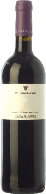 6,95 € Kostenloser Versand | Rotwein Valderiz Valdehermoso Jung D.O. Ribera del Duero Kastilien und León Spanien Tempranillo Flasche 75 cl