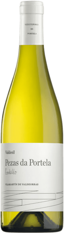 42,95 € Бесплатная доставка | Белое вино Valdesil Pezas da Portela старения D.O. Valdeorras Галисия Испания Godello бутылка 75 cl