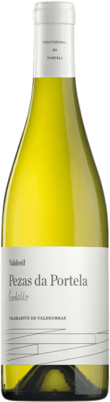 49,95 € Envio grátis | Vinho branco Valdesil Pezas da Portela Crianza D.O. Valdeorras Galiza Espanha Godello Garrafa 75 cl