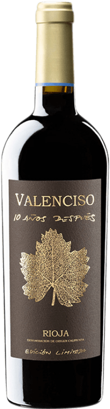 64,95 € 免费送货 | 红酒 Valenciso 10 Años Después 预订 D.O.Ca. Rioja 拉里奥哈 西班牙 Tempranillo 10 岁 瓶子 75 cl