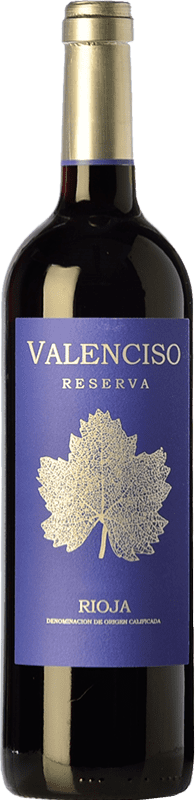 31,95 € Envio grátis | Vinho tinto Valenciso Reserva D.O.Ca. Rioja La Rioja Espanha Tempranillo Garrafa 75 cl