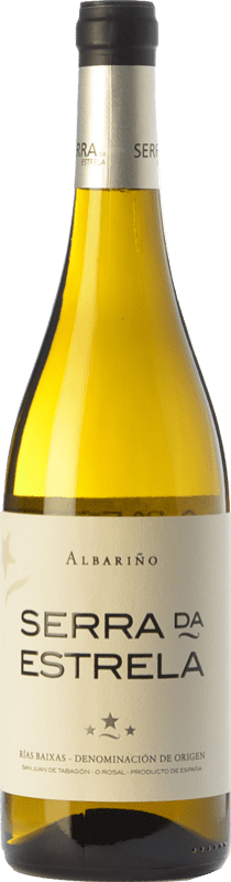 11,95 € Envío gratis | Vino blanco Valmiñor Serra da Estrela D.O. Rías Baixas Galicia España Albariño Botella 75 cl