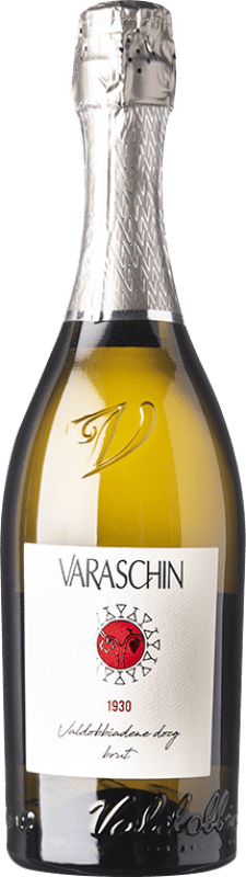 14,95 € Бесплатная доставка | Белое игристое Varaschin брют D.O.C.G. Prosecco di Conegliano-Valdobbiadene Treviso Италия Glera бутылка 75 cl