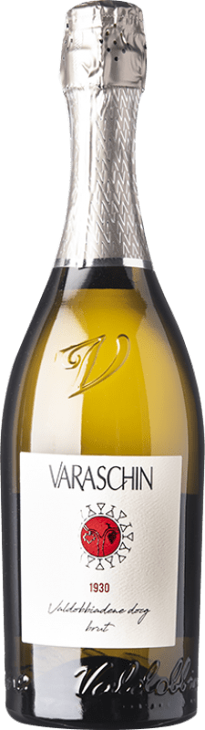 19,95 € Envoi gratuit | Vin Mousseux Blanc Varaschin Brut D.O.C.G. Prosecco di Conegliano-Valdobbiadene Trévise Italie Glera Bouteille 75 cl