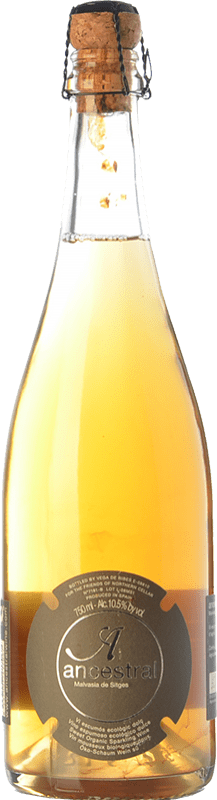 18,95 € Spedizione Gratuita | Spumante Bianco Vega de Ribes Ancestral — Ancestrale Spagna Malvasia Bottiglia 75 cl