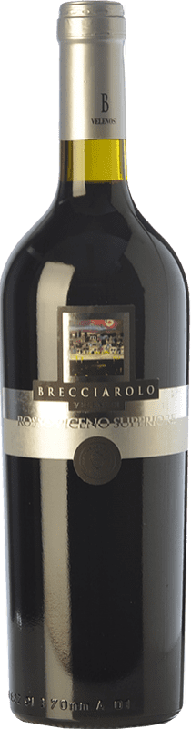 17,95 € Бесплатная доставка | Красное вино Velenosi Superiore Brecciarolo D.O.C. Rosso Piceno Marche Италия Sangiovese, Montepulciano бутылка 75 cl