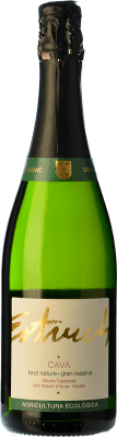 16,95 € 免费送货 | 白起泡酒 Vell Estruch Clàssic Brut Nature 预订 D.O. Cava 加泰罗尼亚 西班牙 Pinot Black, Chardonnay 瓶子 75 cl