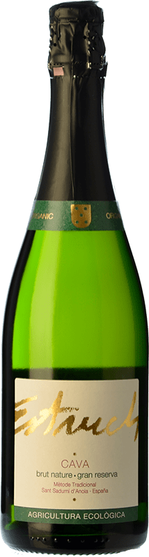 16,95 € Spedizione Gratuita | Spumante bianco Vell Estruch Clàssic Brut Nature Riserva D.O. Cava Catalogna Spagna Pinot Nero, Chardonnay Bottiglia 75 cl