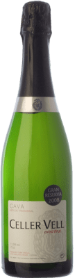 12,95 € Envoi gratuit | Blanc mousseux Vell Extra- Brut Grande Réserve D.O. Cava Catalogne Espagne Macabeo, Xarel·lo, Chardonnay, Parellada Bouteille 75 cl