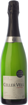 12,95 € Envío gratis | Espumoso Blanco Vell Extra Brut Gran Reserva D.O. Cava Cataluña España Macabeo, Xarel·lo, Chardonnay, Parellada 75 cl
