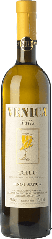 19,95 € Envio grátis | Vinho branco Venica & Venica Tàlis D.O.C. Collio Goriziano-Collio Friuli-Venezia Giulia Itália Pinot Branco Garrafa 75 cl