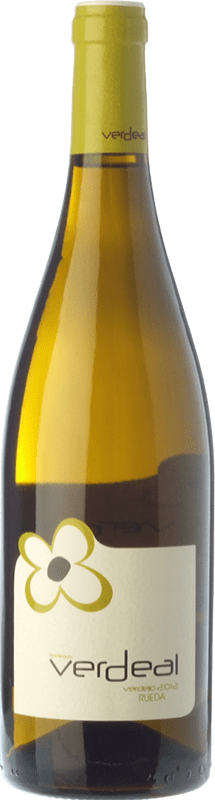 9,95 € Spedizione Gratuita | Vino bianco Verdeal D.O. Rueda Castilla y León Spagna Verdejo Bottiglia 75 cl