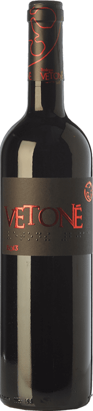 9,95 € Free Shipping | Red wine Vetoné Aged I.G.P. Vino de la Tierra de Castilla y León Castilla y León Spain Tempranillo, Syrah, Pinot Black Bottle 75 cl