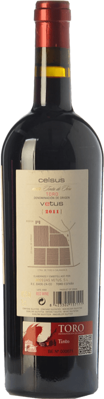 38,95 € Free Shipping | Red wine Vetus Celsus Crianza D.O. Toro Castilla y León Spain Tinta de Toro Bottle 75 cl
