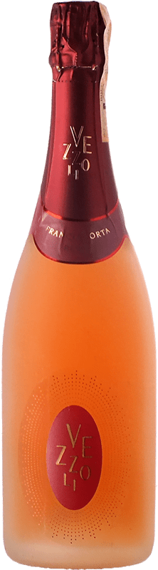 27,95 € Envio grátis | Espumante rosé Vezzoli Rosé Brut D.O.C.G. Franciacorta Lombardia Itália Pinot Preto Garrafa Magnum 1,5 L