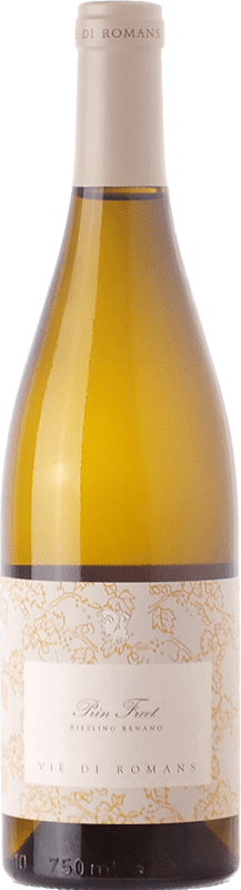25,95 € Envío gratis | Vino blanco Vie di Romans Prin Freet D.O.C. Friuli Isonzo Friuli-Venezia Giulia Italia Riesling Botella 75 cl