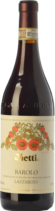 249,95 € Бесплатная доставка | Красное вино Vietti Lazzarito D.O.C.G. Barolo Пьемонте Италия Nebbiolo бутылка 75 cl