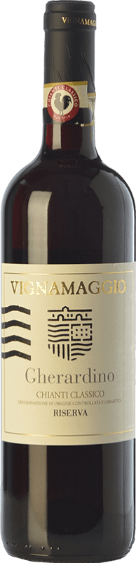 18,95 € Free Shipping | Red wine Vignamaggio Gherardino Riserva Reserve D.O.C.G. Chianti Classico Tuscany Italy Merlot, Sangiovese Bottle 75 cl