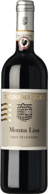 28,95 € Free Shipping | Red wine Vignamaggio Gran Selezione Monna Lisa Riserva Reserva D.O.C.G. Chianti Classico Tuscany Italy Merlot, Cabernet Sauvignon, Sangiovese Bottle 75 cl