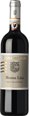 34,95 € Бесплатная доставка | Красное вино Vignamaggio Gran Selezione Monna Lisa Резерв D.O.C.G. Chianti Classico Тоскана Италия Merlot, Cabernet Sauvignon, Sangiovese бутылка 75 cl