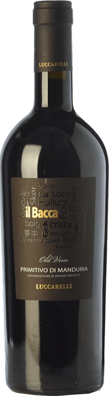 31,95 € Kostenloser Versand | Rotwein Vigneti del Salento Luccarelli Il Bacca D.O.C. Primitivo di Manduria Apulien Italien Primitivo Flasche 75 cl