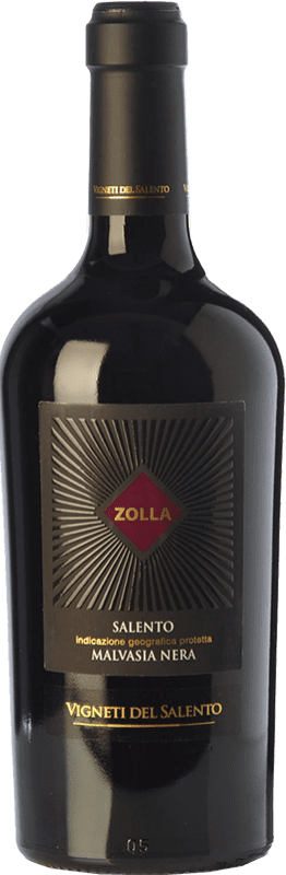 15,95 € 免费送货 | 红酒 Vigneti del Salento Zolla Malvasia Nera Zolla I.G.T. Salento 坎帕尼亚 意大利 Malvasia Black 瓶子 75 cl